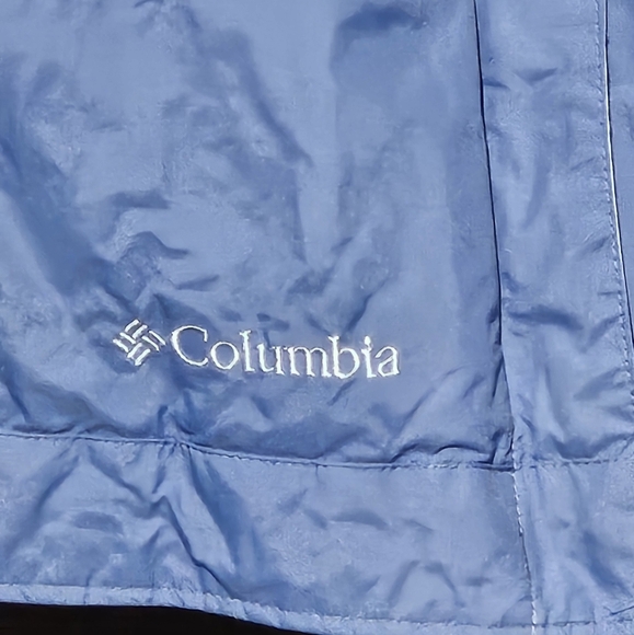 Columbia Waterproof Blue Hooded Jacket Women's XL - Picture 15 of 16